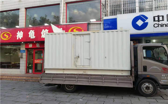 雄县出租发电机施工案例